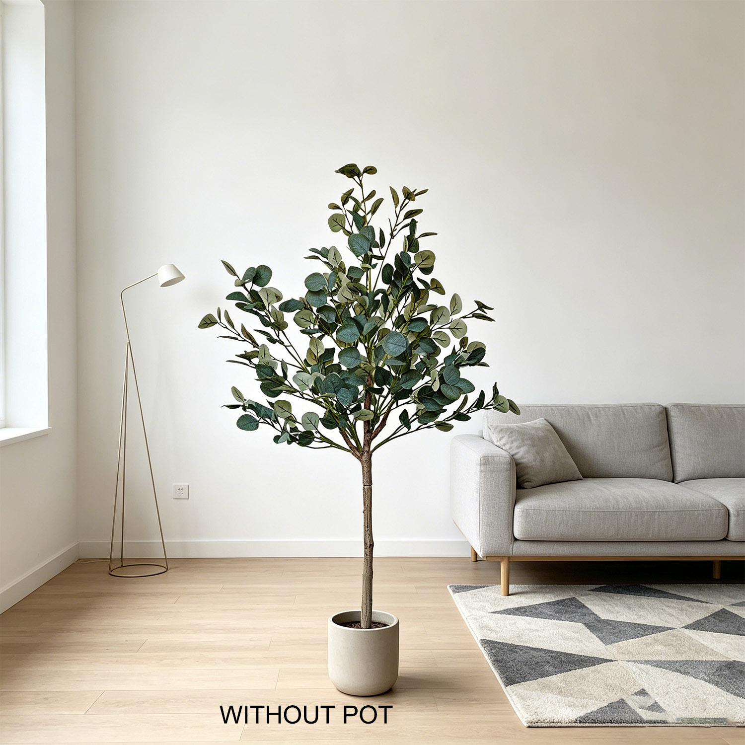 140cm Artificial Eucalyptus Pl - Ficus Lyrata Tree review and price