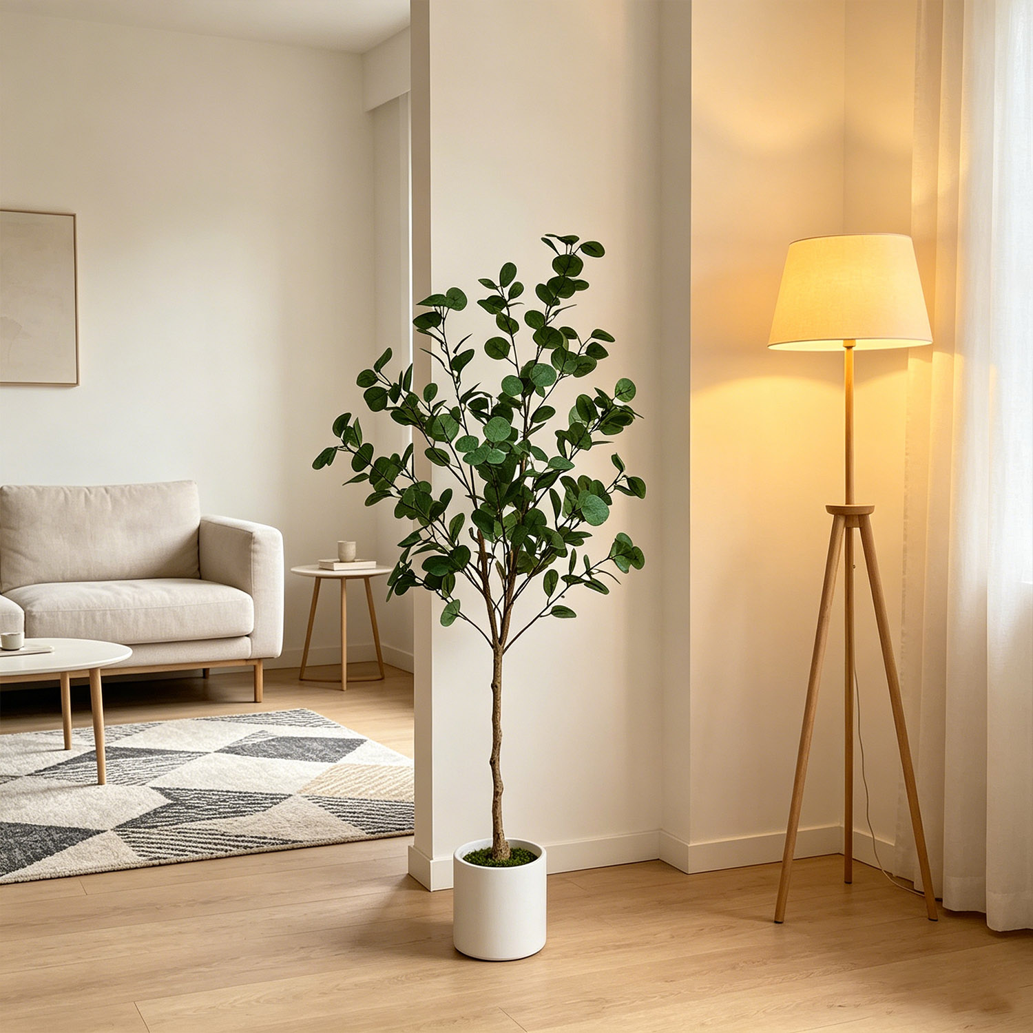 120-155Cm/5.1Ft Artificial Euc - Ficus Lyrata Tree review and price